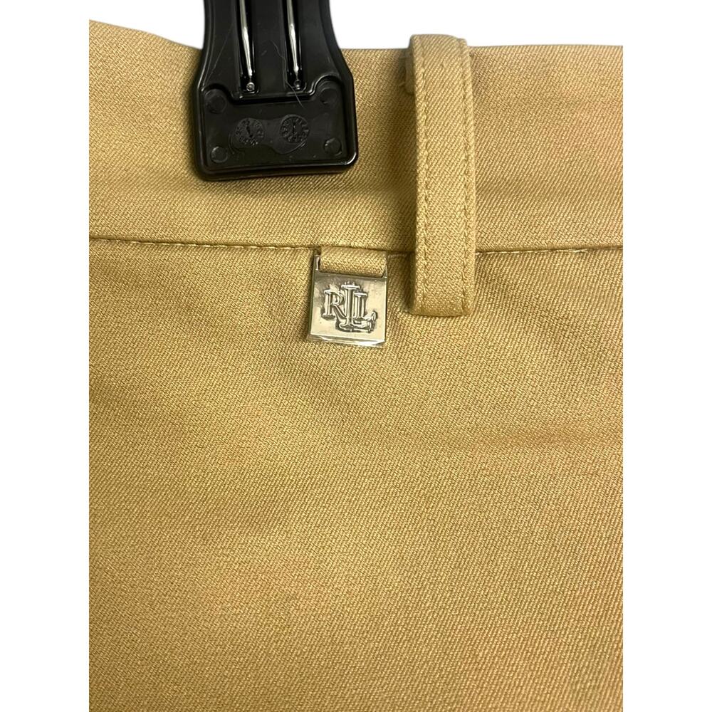Ralph Lauren Stretch Twill Bermuda Shorts | Plus Size 14W Khaki Tan NWT $90 - Picture 8 of 9